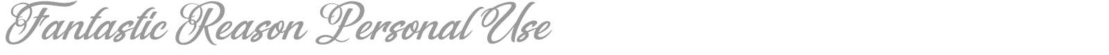 Fantastic Reason font preview